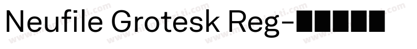 Neufile Grotesk Reg字体转换